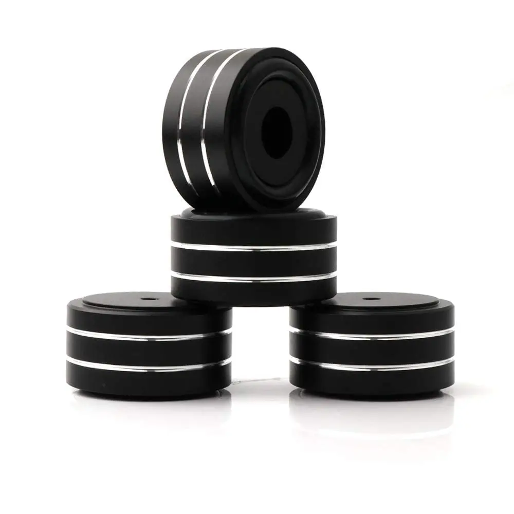 Monosaudio 4Pcs Aluminum Speaker Isolation Feet 40mm x 20mm | Load 400KG Anti Vibration Pads - view 5