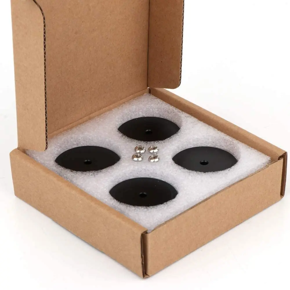Monosaudio 4Pcs Aluminum Speaker Isolation Feet 40mm x 20mm | Load 400KG Anti Vibration Pads - view 7