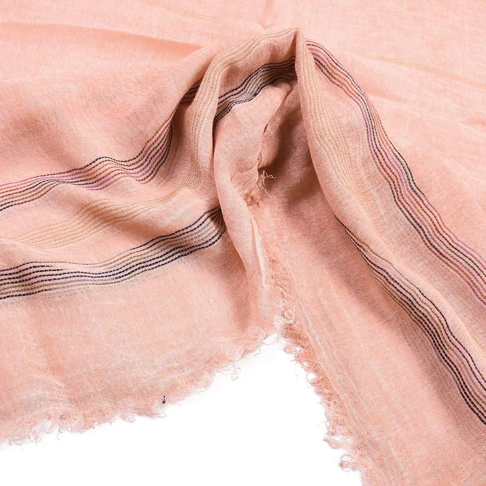 Kangqifen Unisex Soft Cotton Linen Scarf 75 x 35 inches | Lightweight & Stylish - view 4