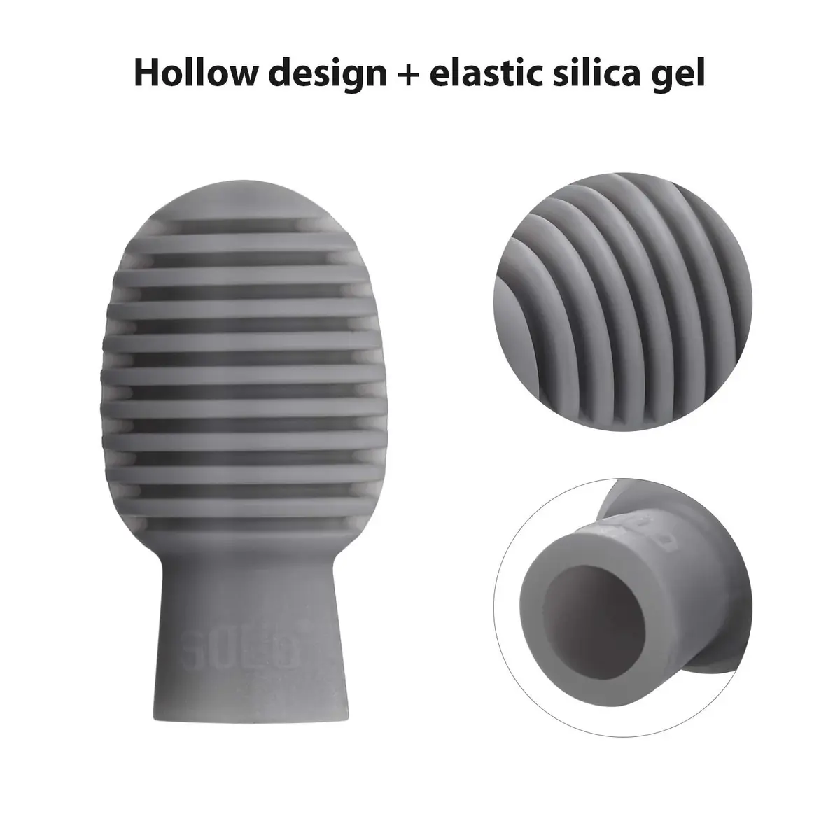 Frienda Grey 4 pcs Drumstick Dampeners Silicone Practice Tips | Noise-Reducing Percussion Accessories - view 4