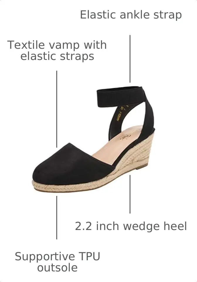 DREAM PAIRS Women's Ankle Strap Wedge Sandals 10 | Stylish Comfort for Summer (70-120 chars) - view 3