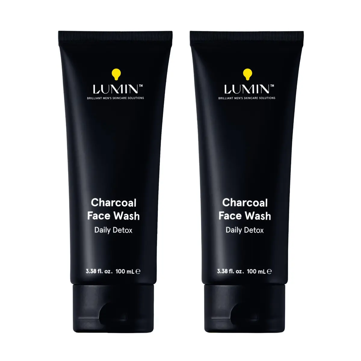 Lumin Charcoal Face Wash for Men | Daily Detox & Pore Cleansing | 2 Pack - main product image