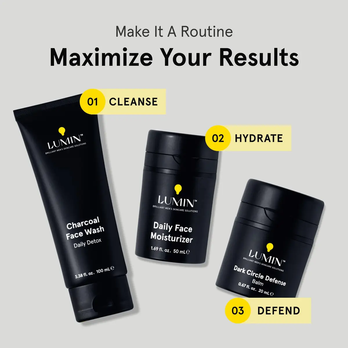 Lumin Charcoal Face Wash for Men | Daily Detox & Pore Cleansing | 2 Pack - view 5