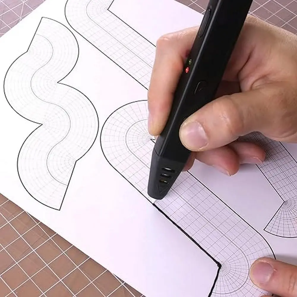 MYNT3D Super 3D Pen, 1.75mm ABS & PLA Compatible | Ergonomic, Clog-Proof, 3 Colors - view 2