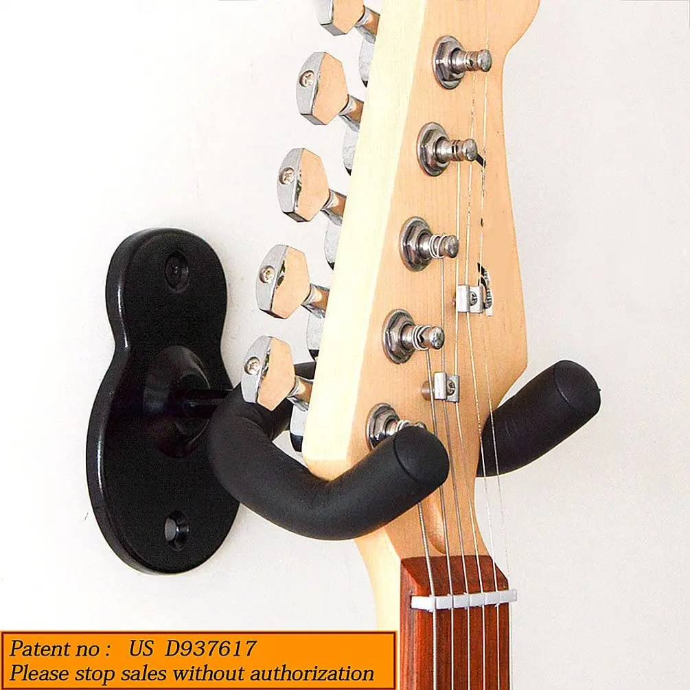 Sound harbor Guitar Wall Mount Hanger for All Guitar Sizes | Deep 'U' Cradle for Secure Display (70-120 chars) - view 2