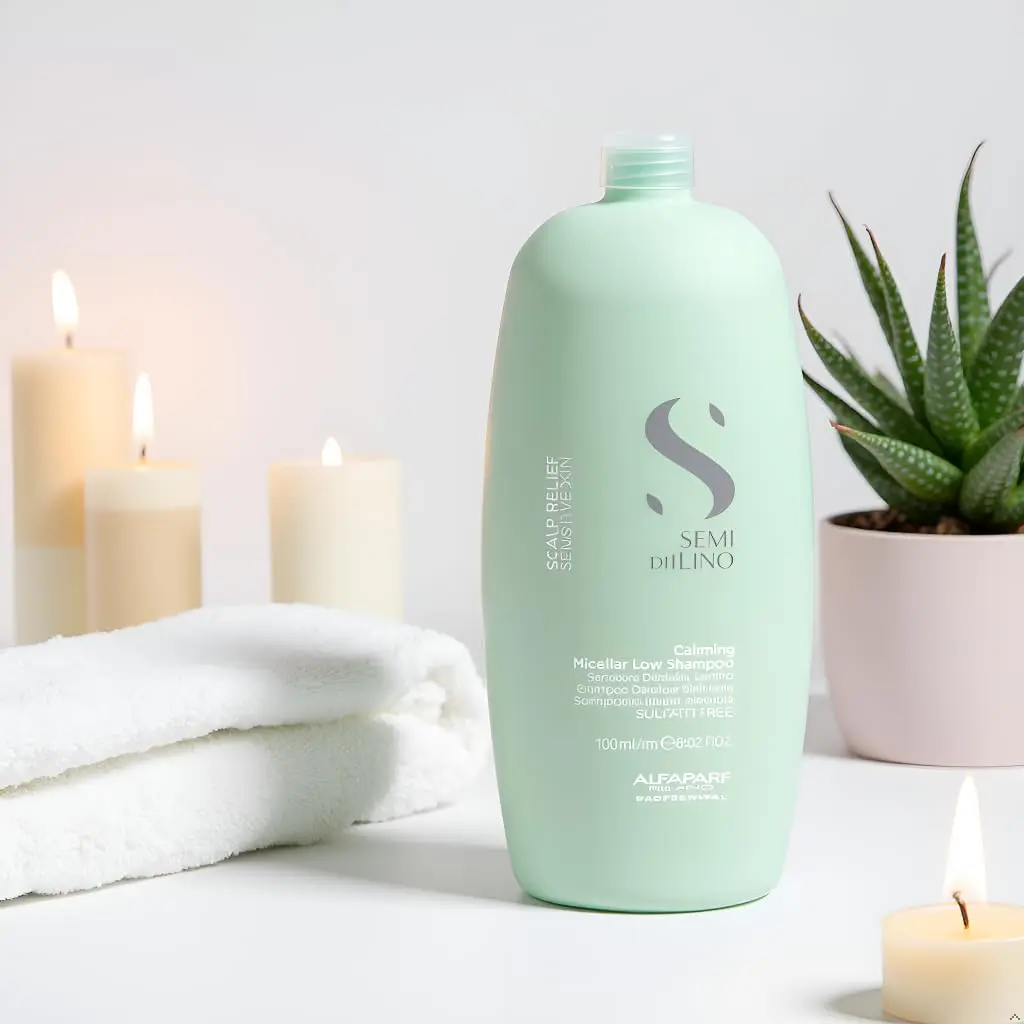 ALFAPARF MILANO Semi di Lino Scalp Sulfate Free Shampoo for Sensitive Skin | Calms & Revitalizes Sensitive Scalps (33.8 Fl Oz) - view 3