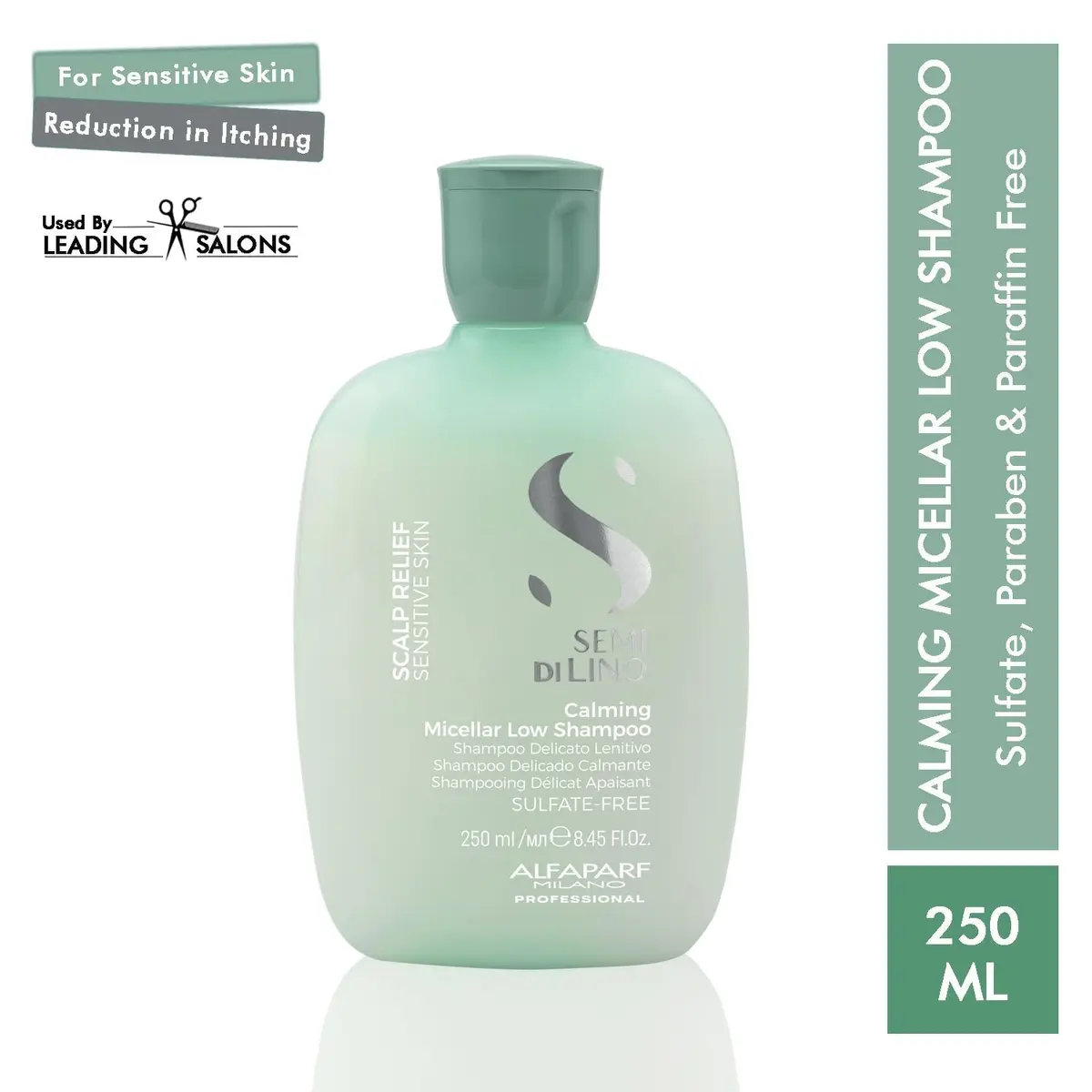 ALFAPARF MILANO Semi di Lino Scalp Sulfate Free Shampoo for Sensitive Skin | Gentle Micellar Cleanse, Soothes Itching, Supports Scalp Balance, Protects Color (8.45 Fl Oz) - view 8