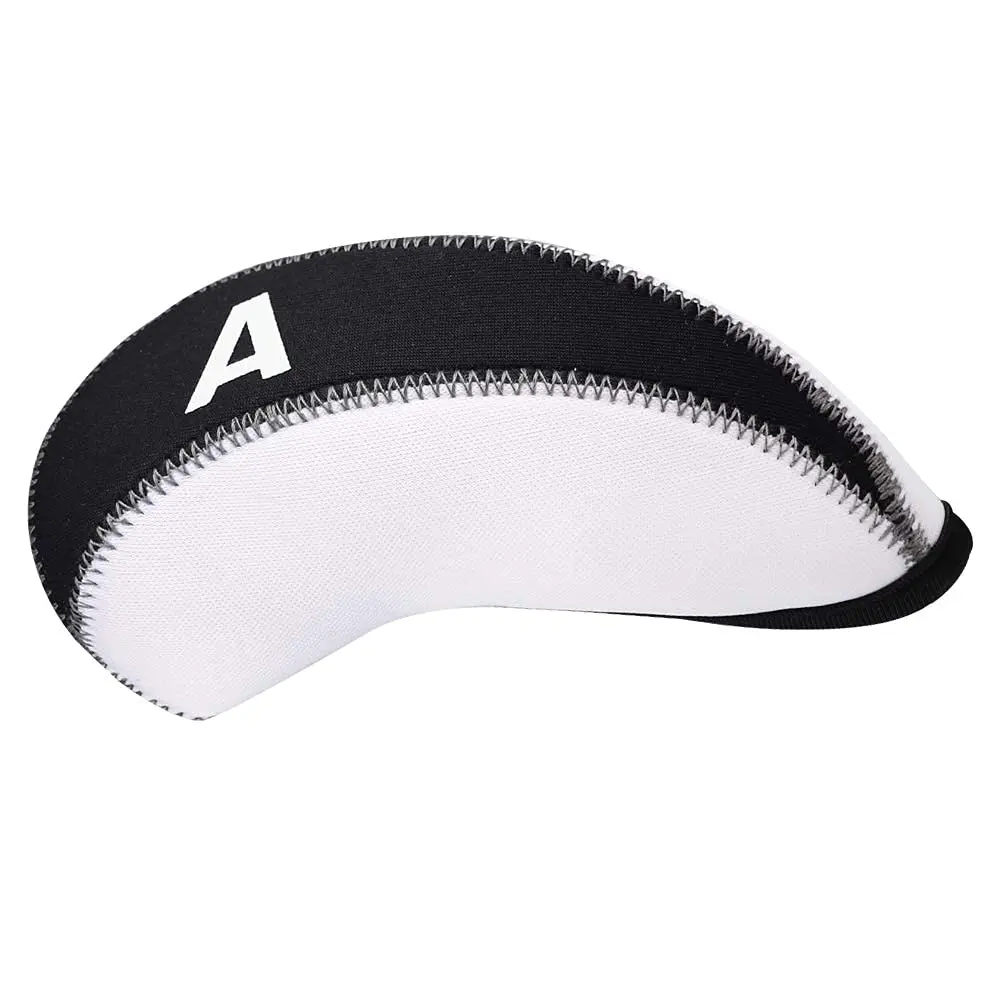 CRAFTSMAN GOLF White & Black 11pcs Neoprene Iron Headcover Set with Large Numbers | Protects Irons from Damage - view 3