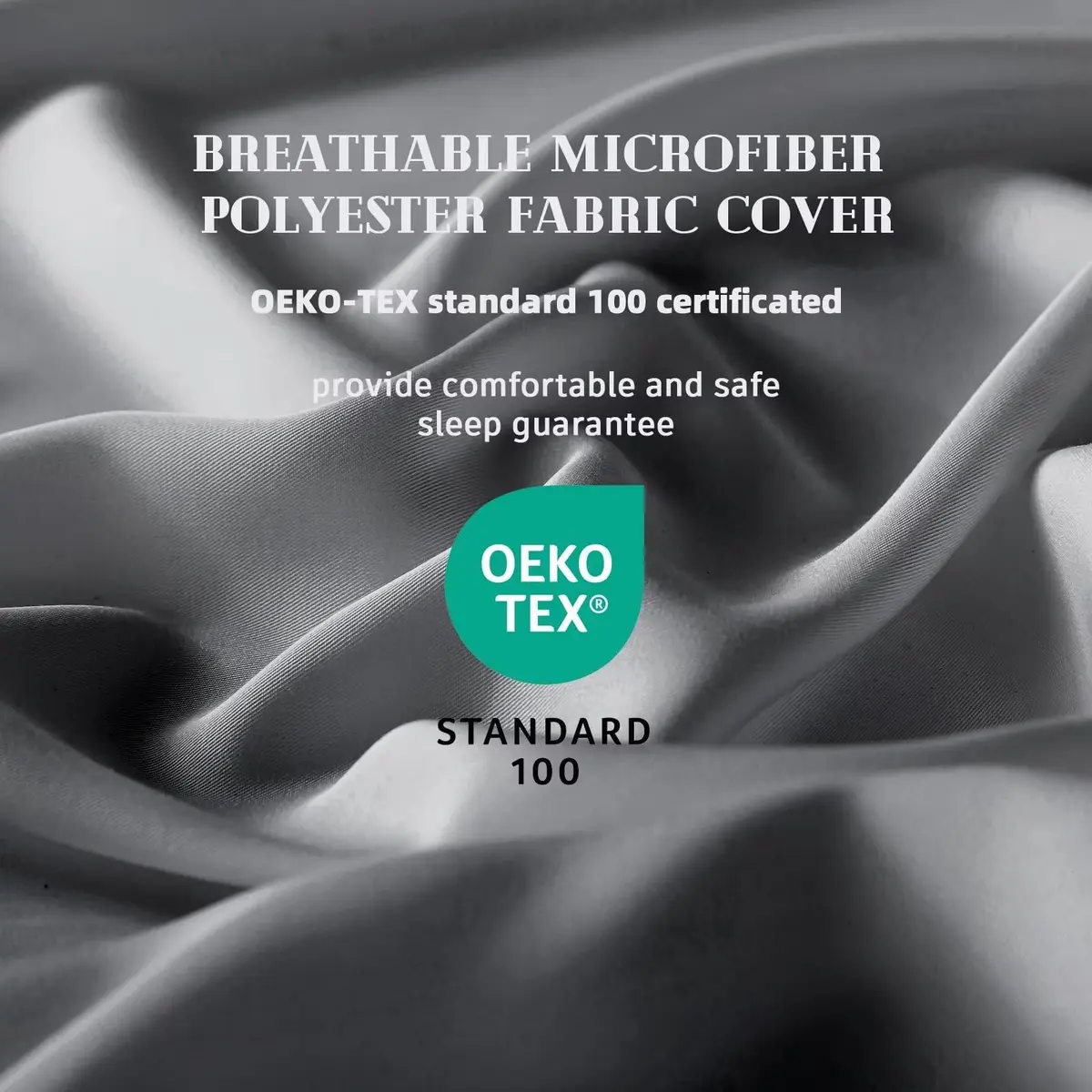 DOWNCOOL Comforters Queen Size, Dark Grey Duvet Insert, Lightweight Quilt | All-Season Microfiber - view 2