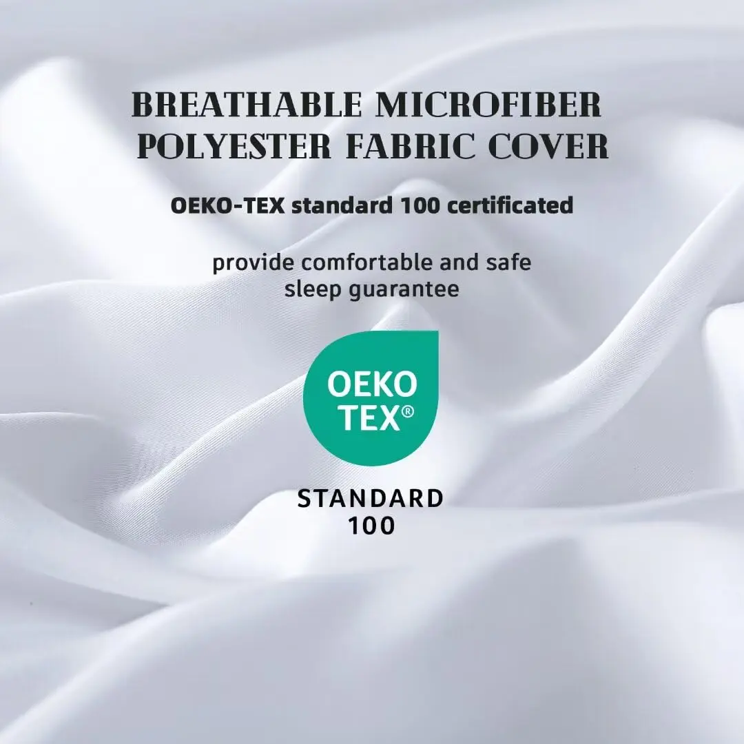 DOWNCOOL Comforters California King Size, White Duvet Insert, Lightweight | All-Season Down Alternative - view 2