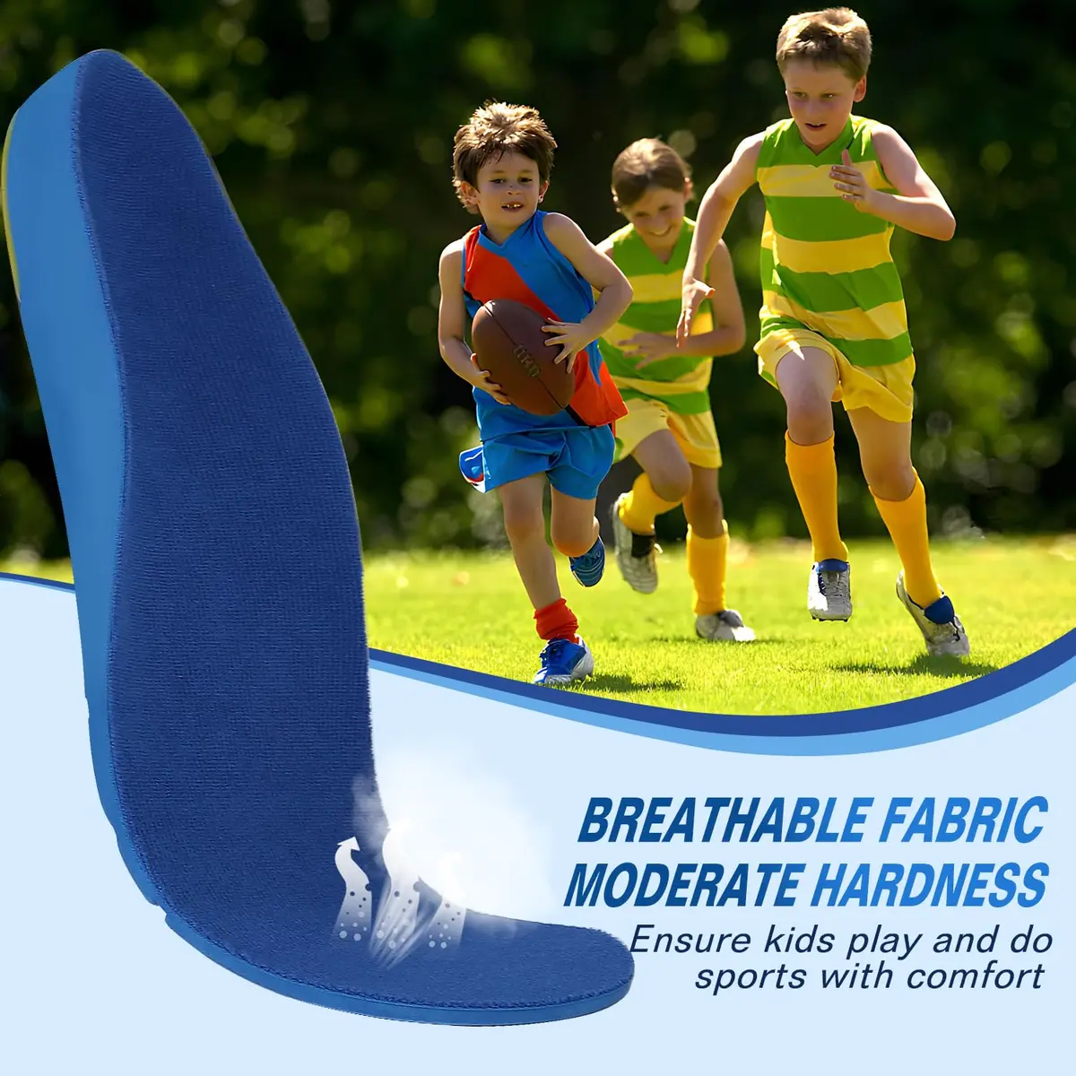 Bacophy Kids Arch Support Insoles 3.5cm Support Deep Heel Cushion for Children - view 4