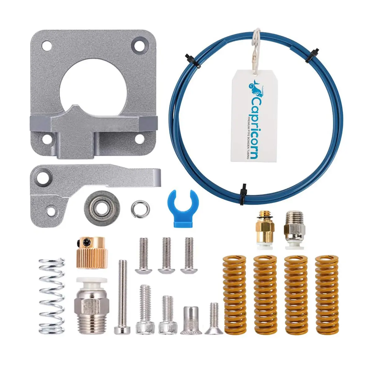 Comgrow All Metal Extruder Feeder, Capricorn Bowden Tubing, Bed-Level Springs Kit | 1.75mm Filament Upgrade for Creality Ender 3 Printers - main product image