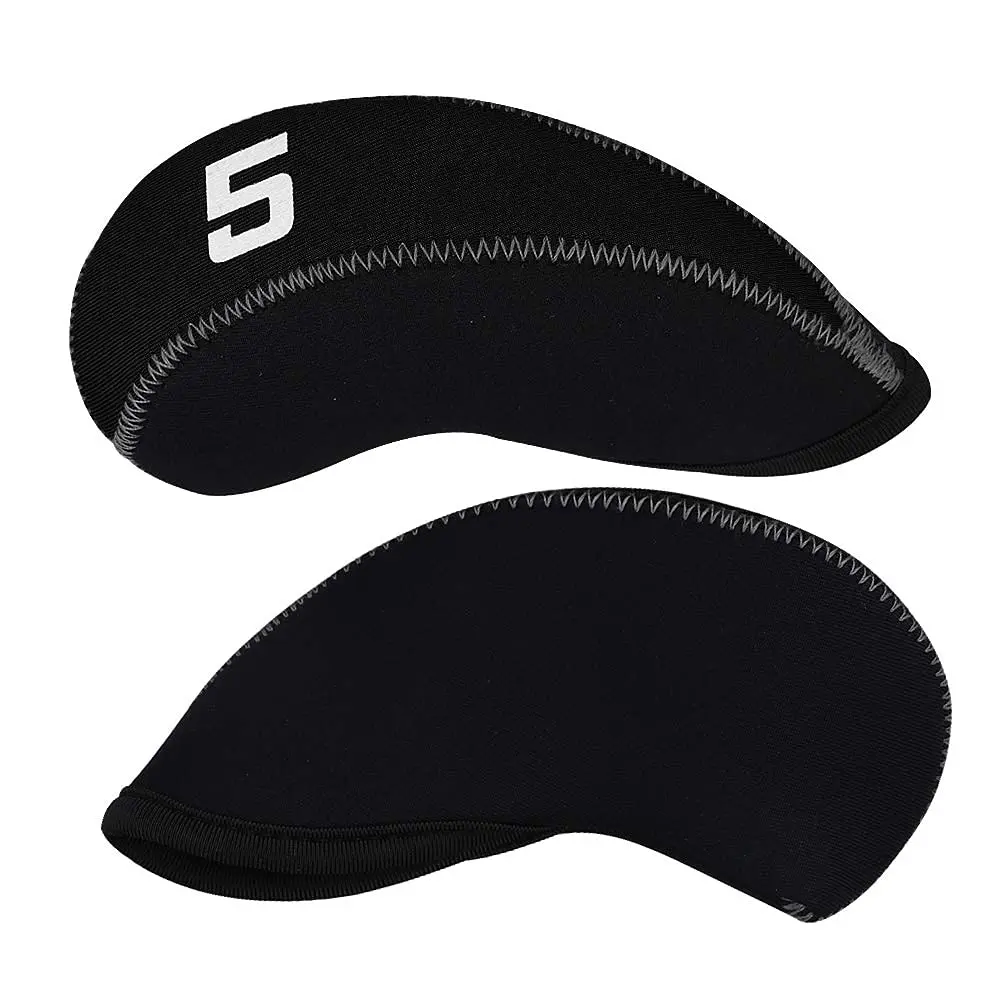 Craftsman Golf Black 11pcs Neoprene Iron Headcover Set with Large Club Number | Fits Driver, Fairway Wood, Hybrid, Iron Clubs - view 7