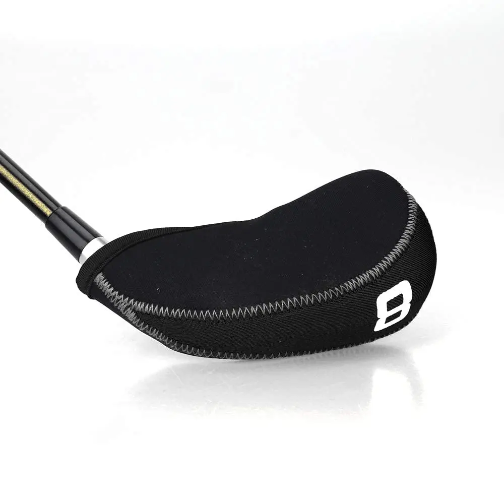 Craftsman Golf Black 11pcs Neoprene Iron Headcover Set with Large Club Number | Fits Driver, Fairway Wood, Hybrid, Iron Clubs - view 2