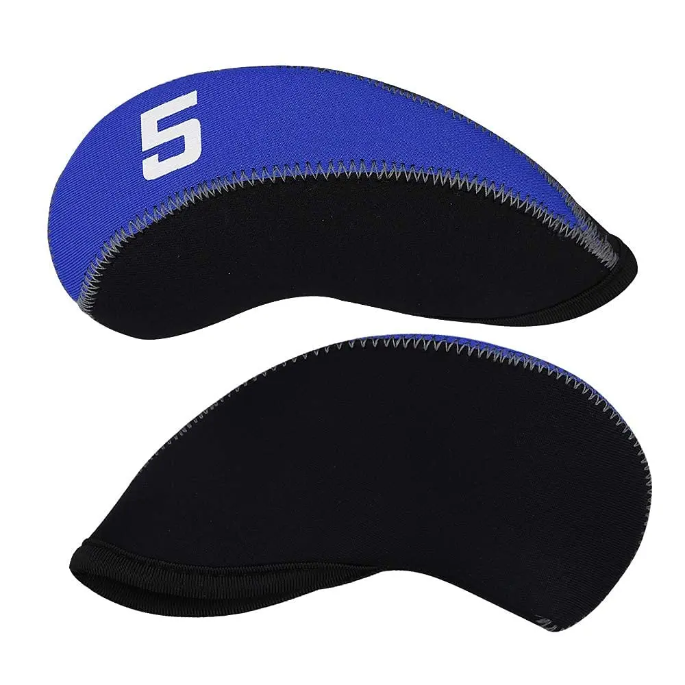 Craftsman Golf 11pcs Neoprene Iron Headcover Set with Large Numbers, Blue & Black | Protects Irons from Damage - view 7