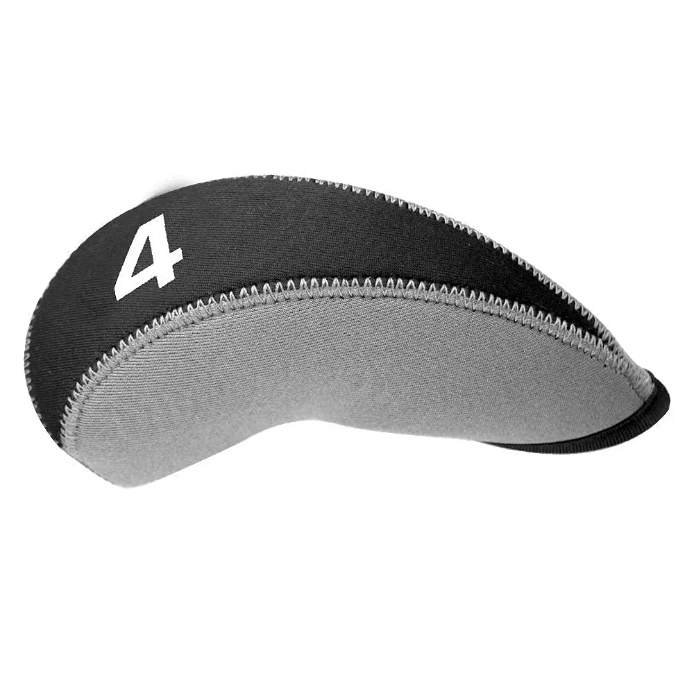 CRAFTSMAN GOLF Gray & Black 11pcs Neoprene Iron Headcover Set with Large Numbers | Protects Irons During Play & Travel - view 6