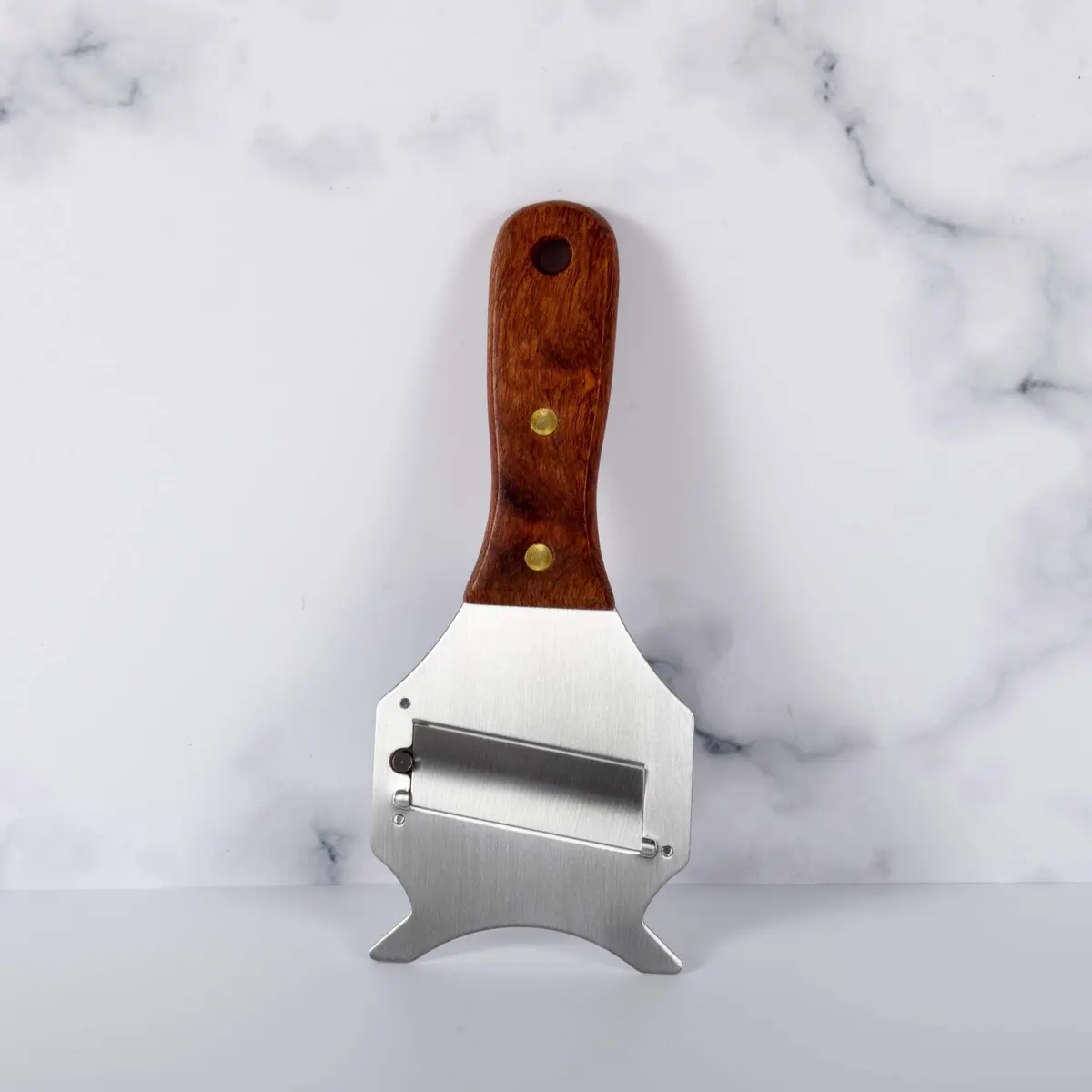 IMEEA Truffle Slicer Shaver Stainless Steel Chocolate Cheese Grater with Adjustable Blade and Wood Handle - view 6