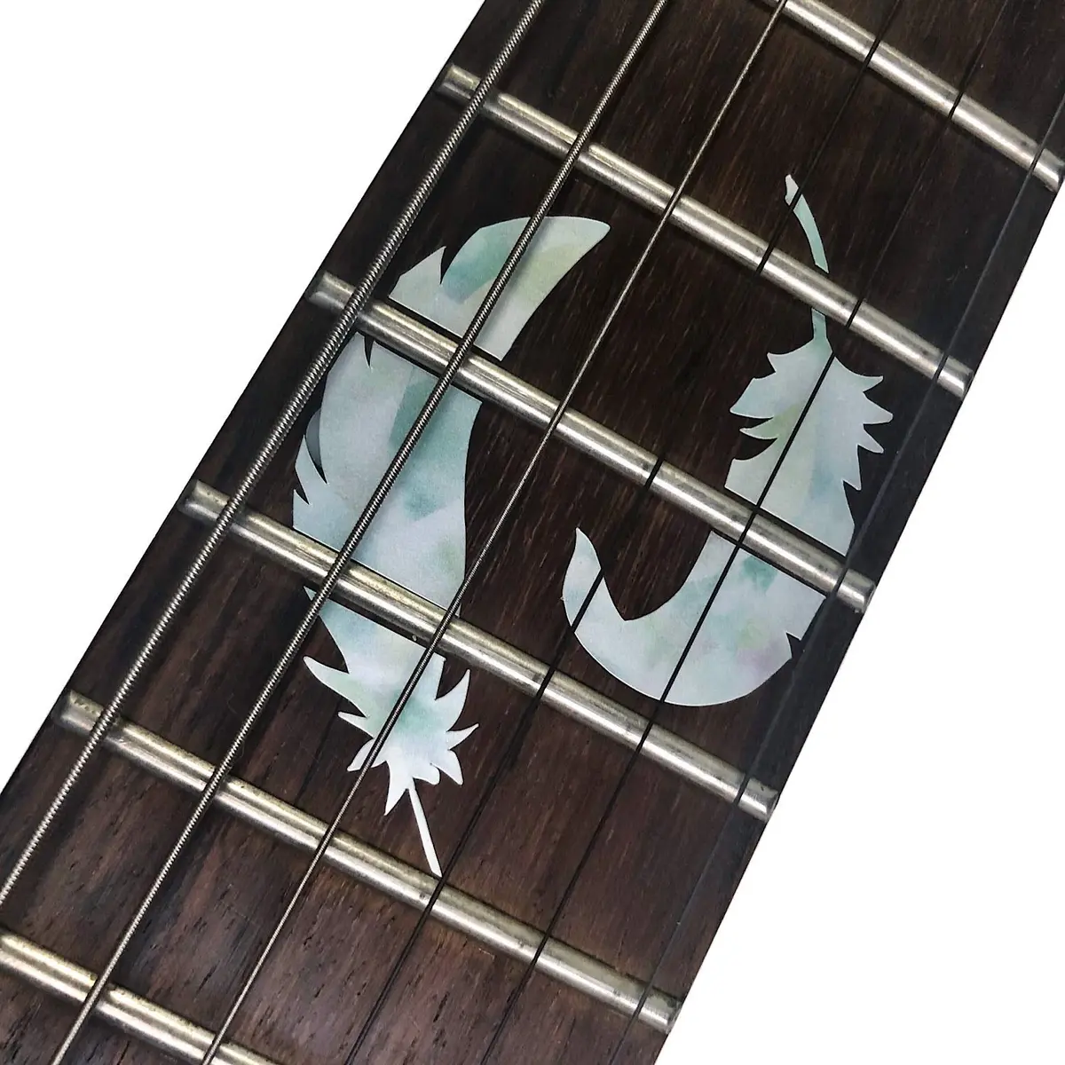 Inlay Sticker's Jockomo Flight Feathers Guitar Fret Markers - White Pearl - view 3