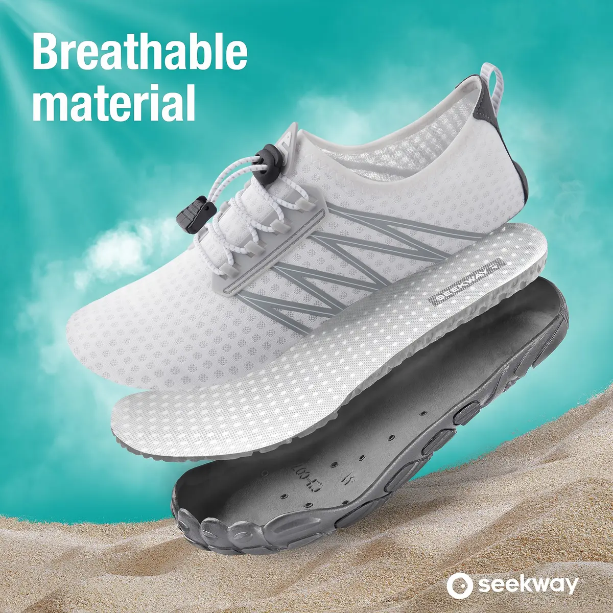 SEEKWAY Water Shoes for Women Adult Quick-Dry Aqua Sock | Barefoot Men for Beach & Pool - view 2