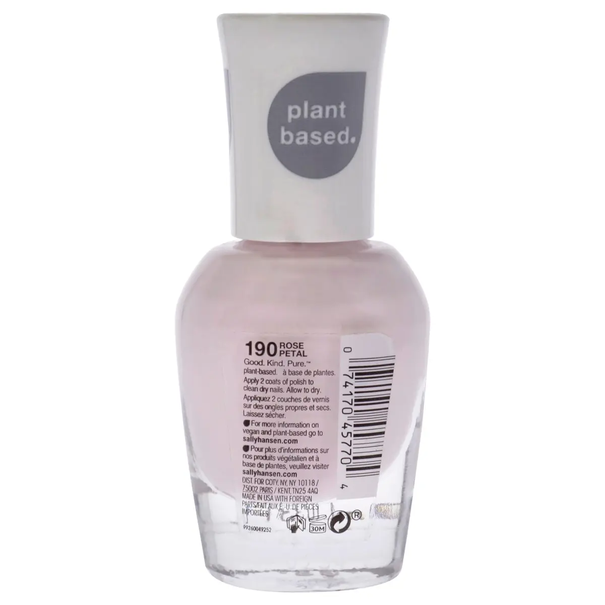 Sally Hansen Good.Kind.Pure Vegan Nail Polish 0.33 Fl Oz | Natural, 16-Free, Lasts 4 Days - view 2