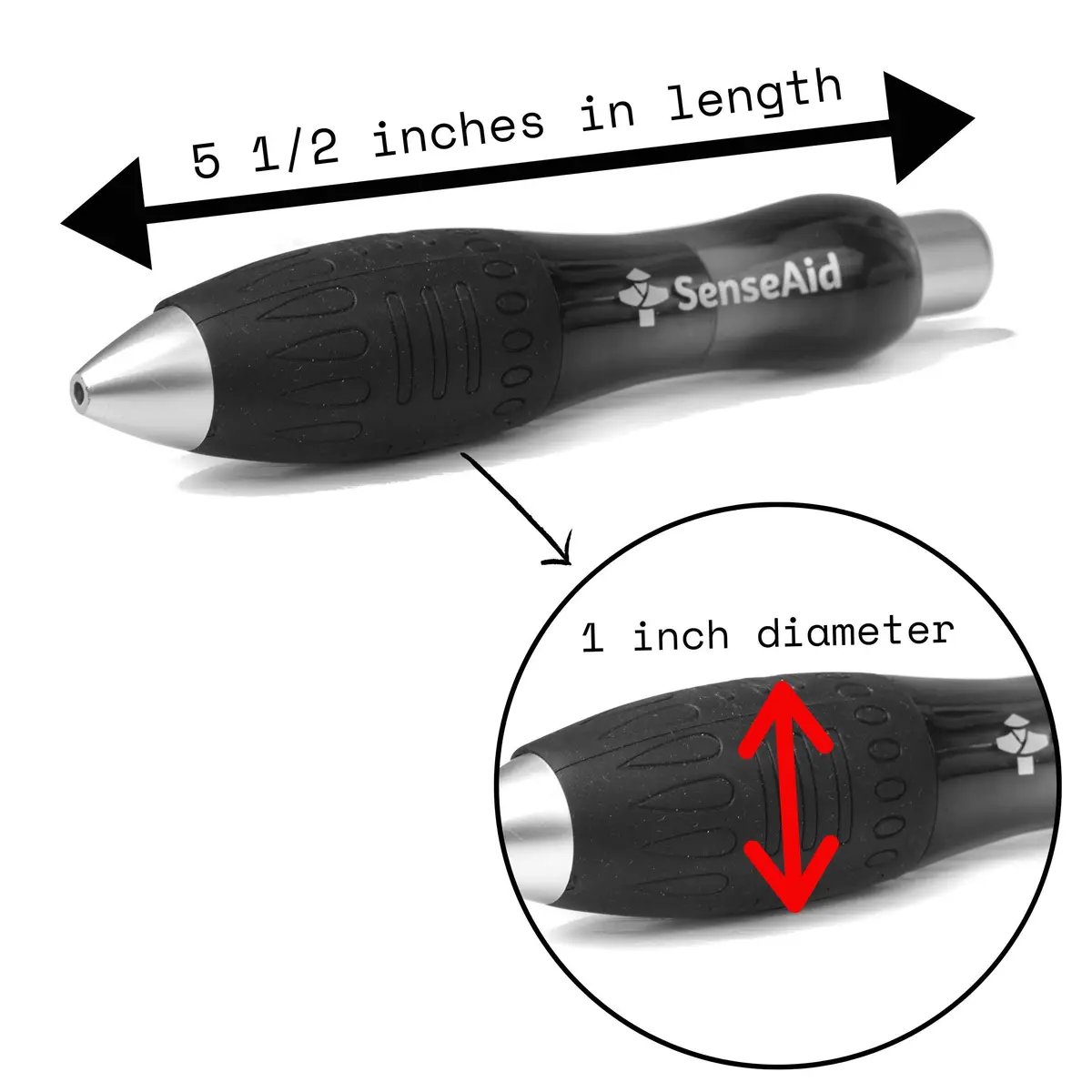 SenseAid Fat Heavy Weighted Pens (2 Pack) | Large Grip for Arthritis & Tremors - view 7