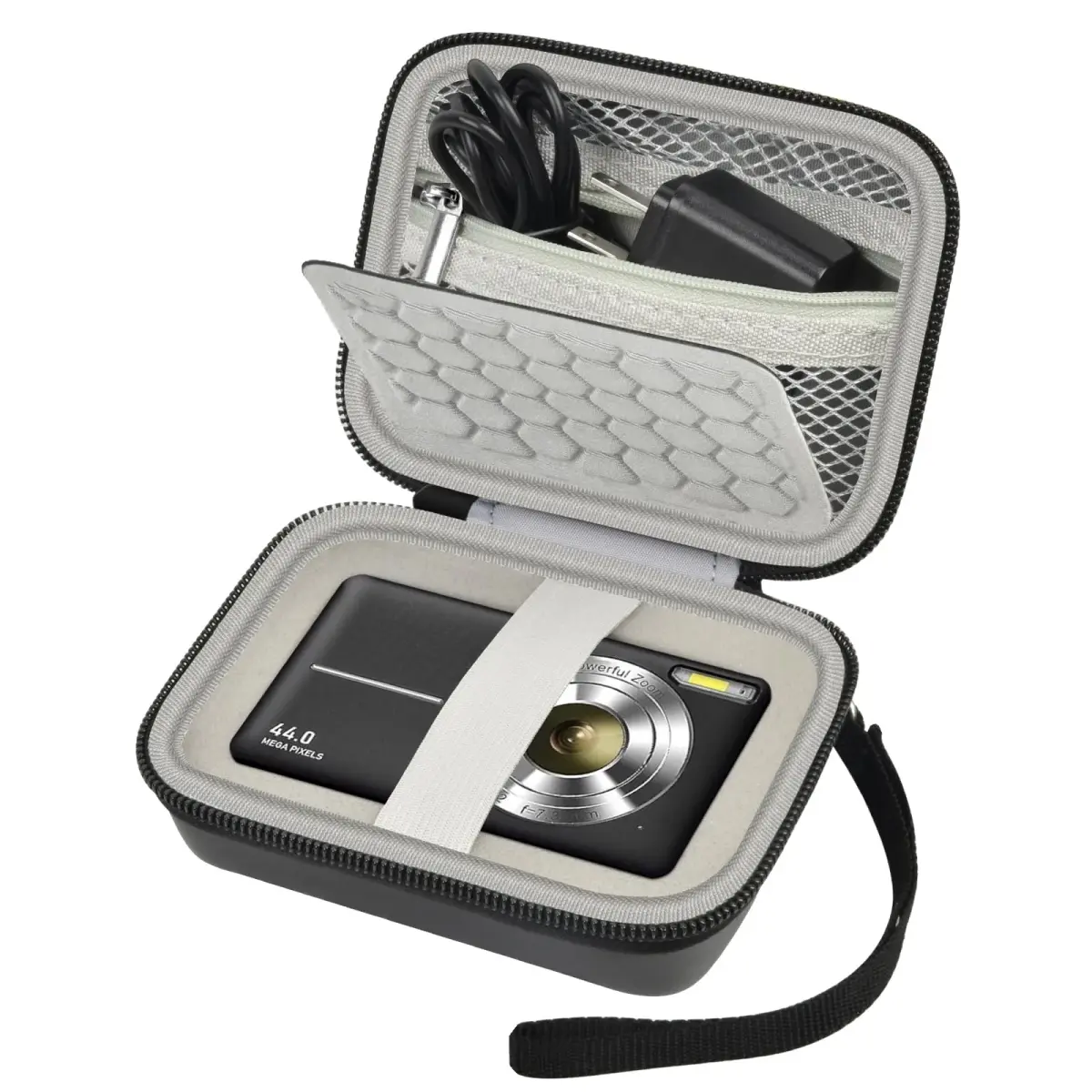 Comecase Black Camera Case for Small Digital Cameras | Fits Kodak FZ55/FZ45, Canon ELPH 180/190, Sony DSCW800/DSCW830 | 12.0cm (4.72") - main product image