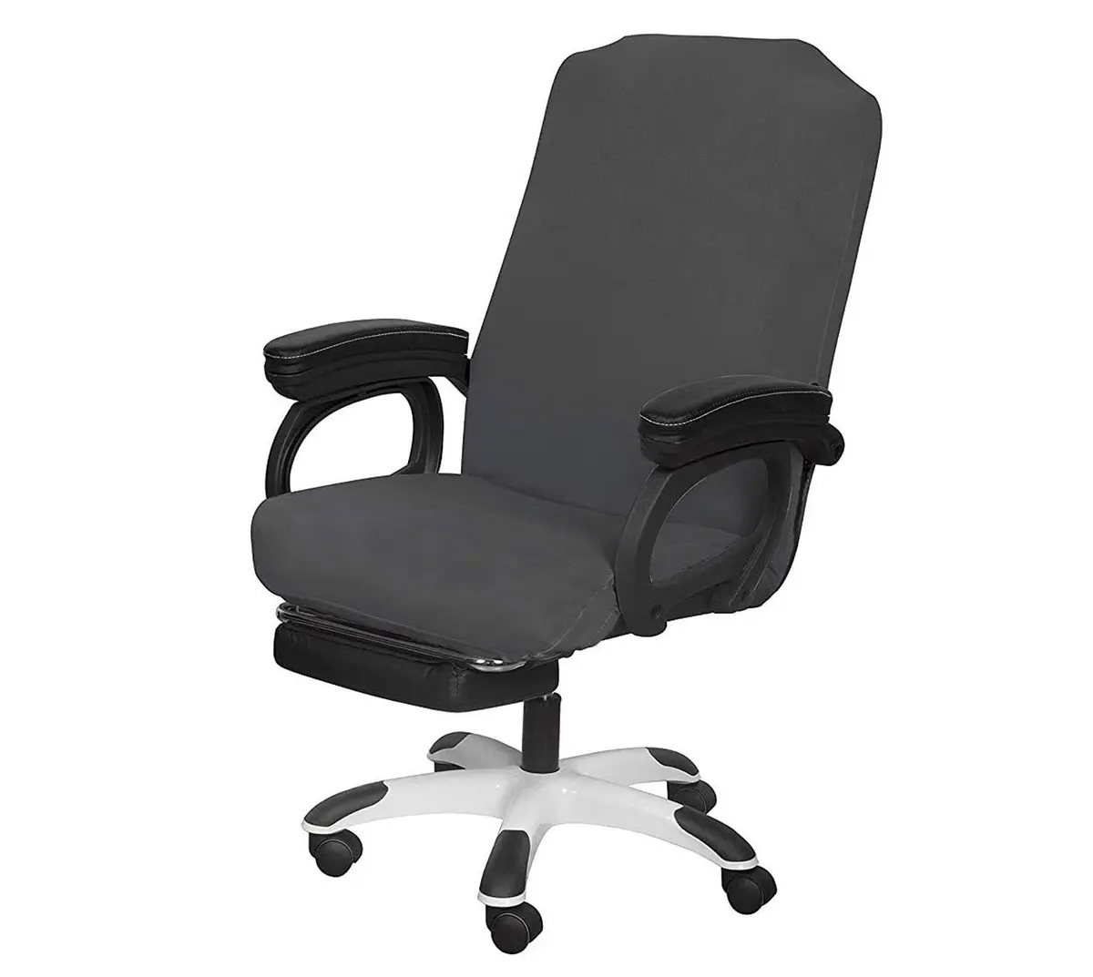 SARAFLORA Office Chair Cover- Large, Grey | Removable & Washable Protector for Office & Study - main product image