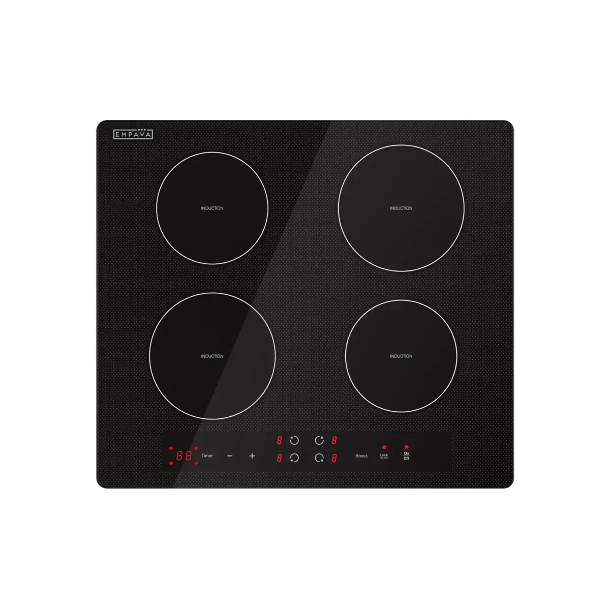 Empava Ease 24" Induction Cooktop 4 Burner, Drop-in, Hardwired | ETL Certified 7400W 220V Compatible - main product image