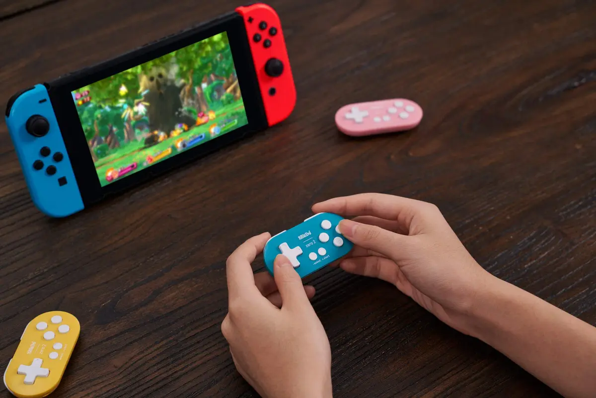 8Bitdo Zero 2 Bluetooth Mini Gamepad Controller Turquoise Edition | Compatible with Switch, Windows, Android, macOS, Raspberry Pi - view 2