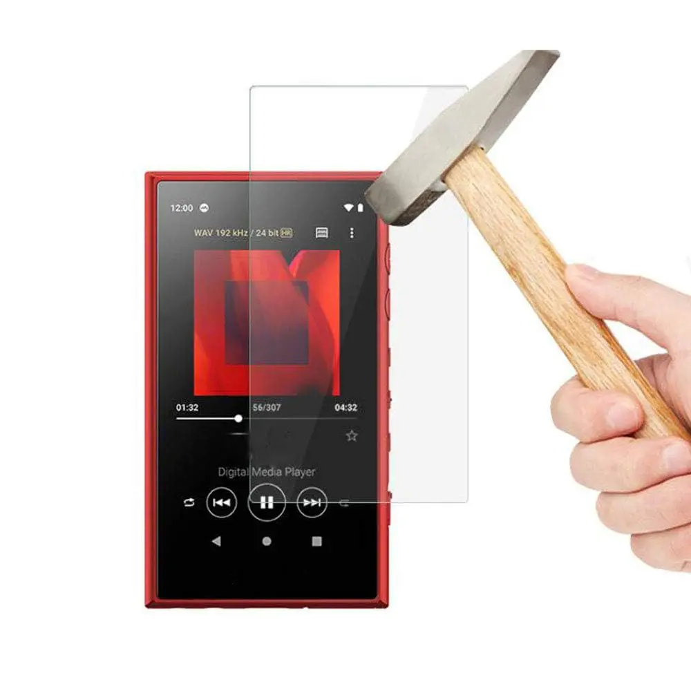 BestforYou Tempered Glass Screen Protector for Sony Walkman NW-A100 Series | 9H Hardness, Crystal Clear, Touch Sensitive - view 2