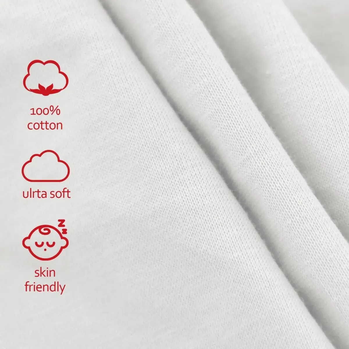 Moonsea Organic Cotton Changing Pad Cover 2 Pack (32" x 16") | Soft, Breathable, Hypoallergenic - view 2