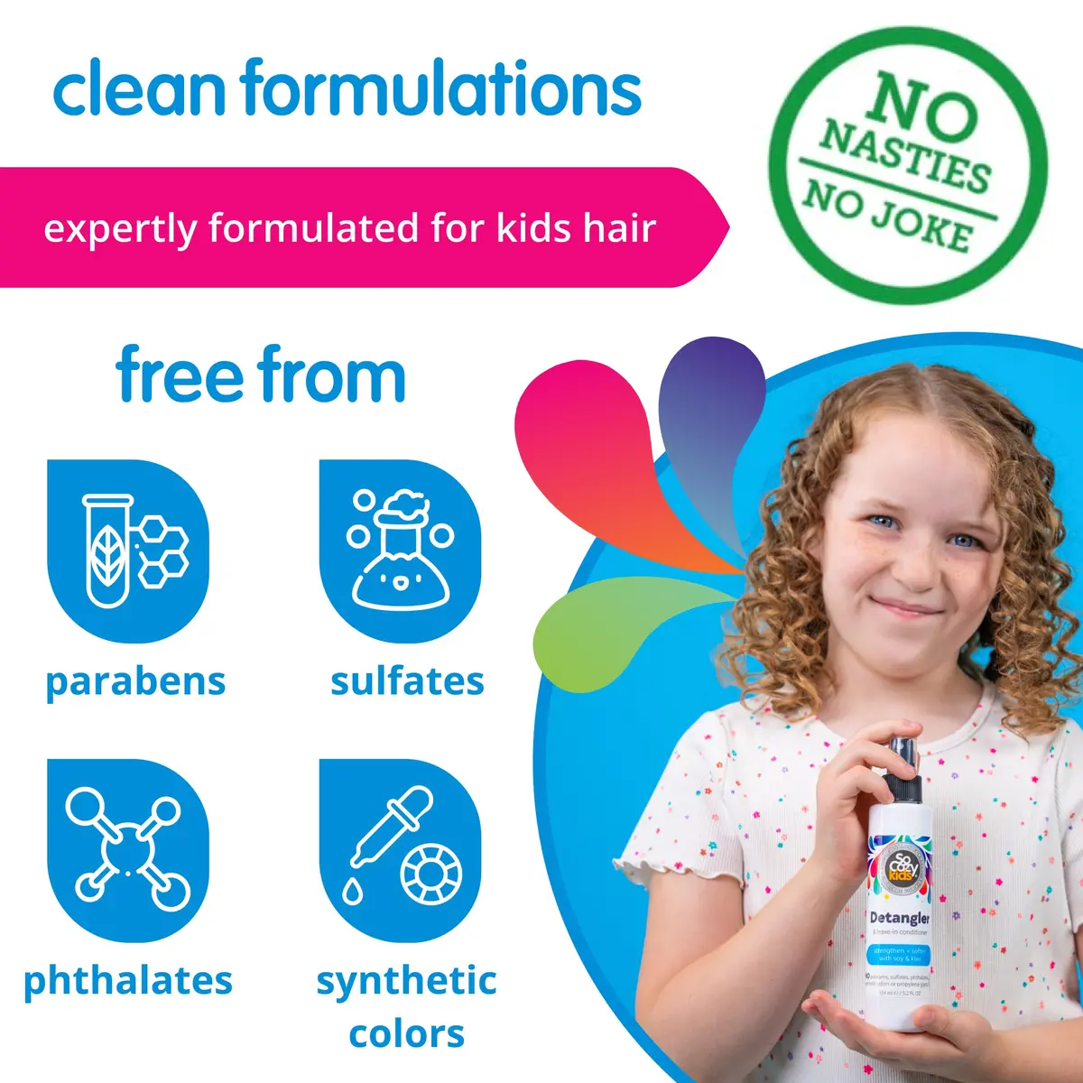 SO COZY Kids 2-in-1 Detangler & Leave In Conditioner Spray 156ml (5.2 Fl Oz) | Strengthens & Softens Hair - view 5