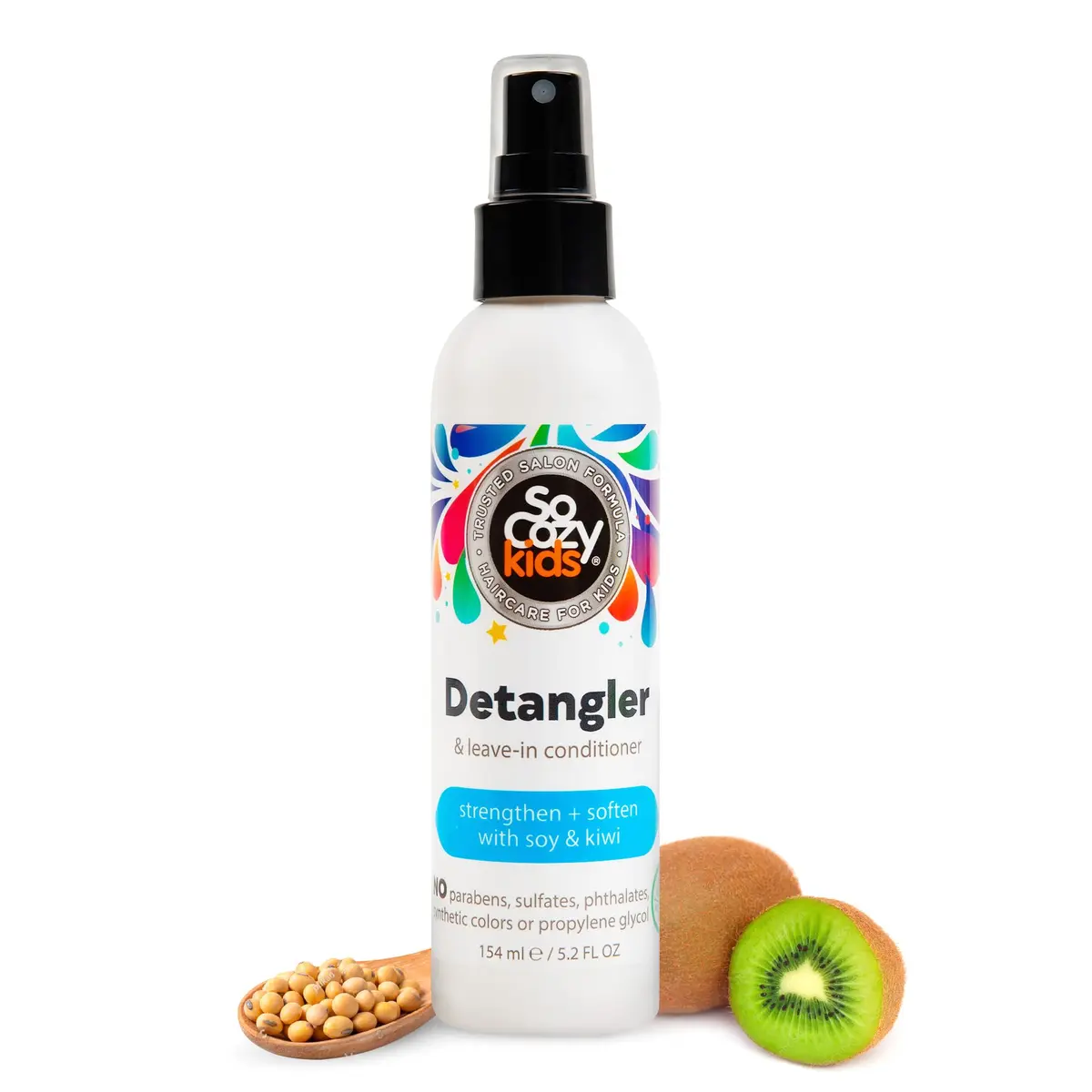 SO COZY Kids 2-in-1 Detangler & Leave In Conditioner Spray 156ml (5.2 Fl Oz) | Strengthens & Softens Hair - main product image