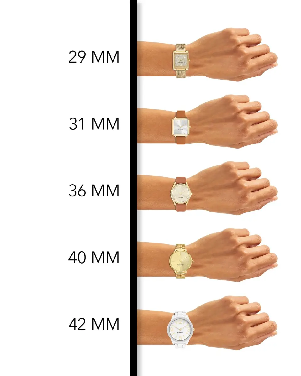 Nine West Women's Bracelet Watch 35mm Gold Mesh | Floral Dial, Quartz Movement - view 4