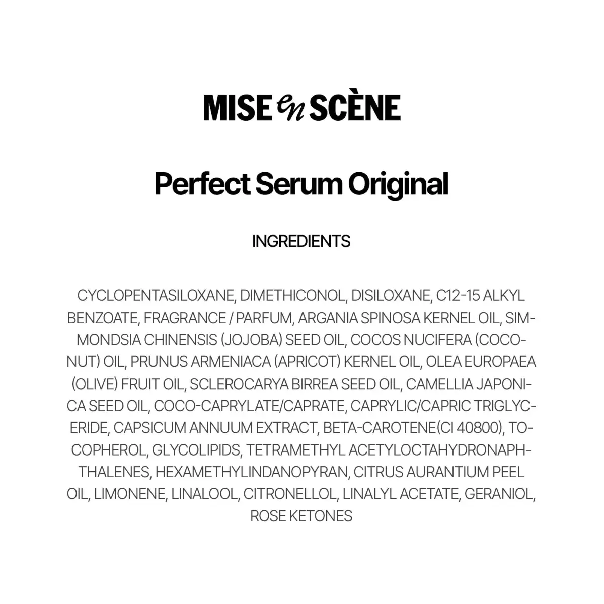 Mise En Scene Perfect Serum Original Hair Oil 80ml (2.7 Fl Oz) | Korean No. 1 Serum for Frizz & Dry Hair - view 9