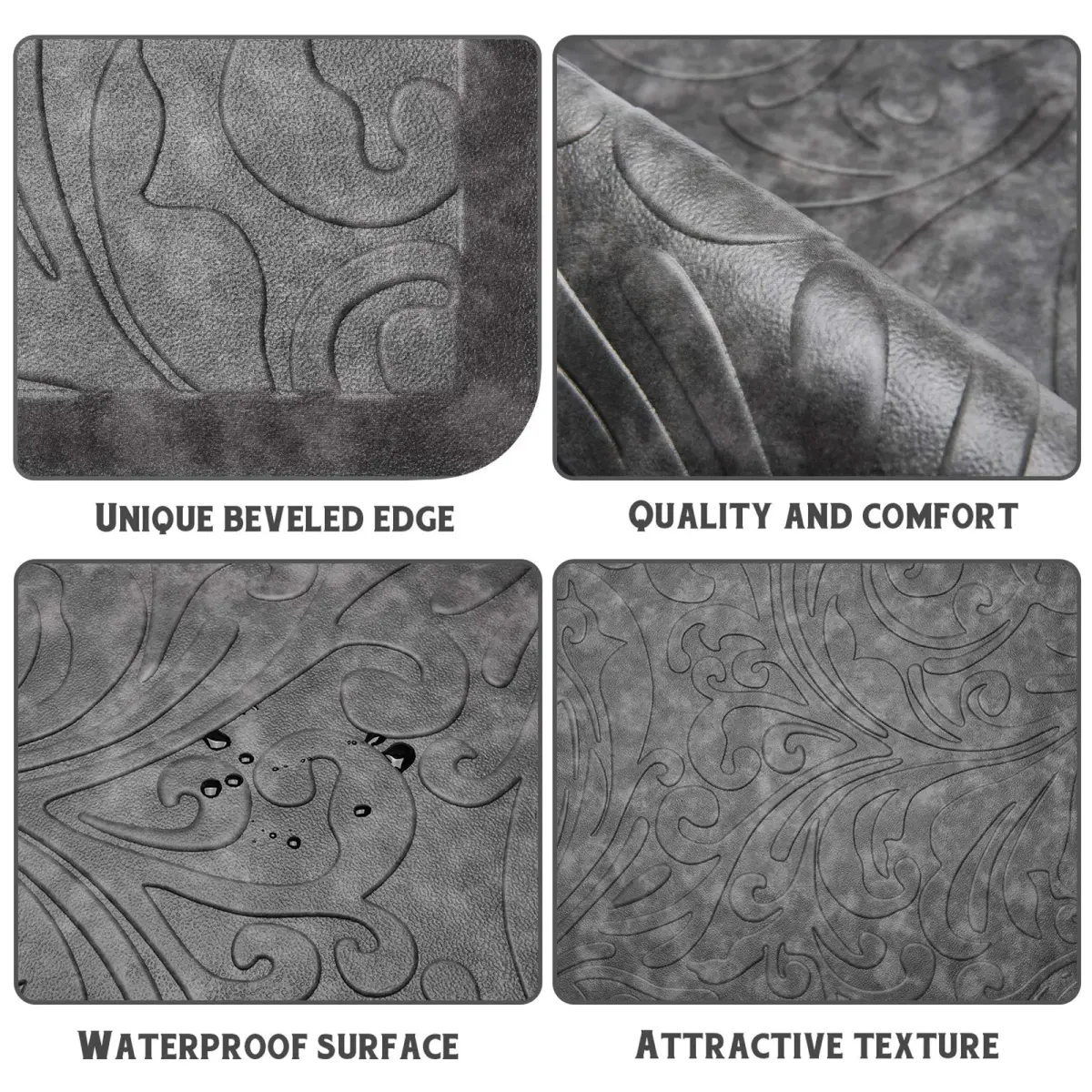 KMAT Anti-Fatigue Kitchen Mat 51cm x 76cm (20" x 30") | Cushioned Comfort for Home & Office - view 4