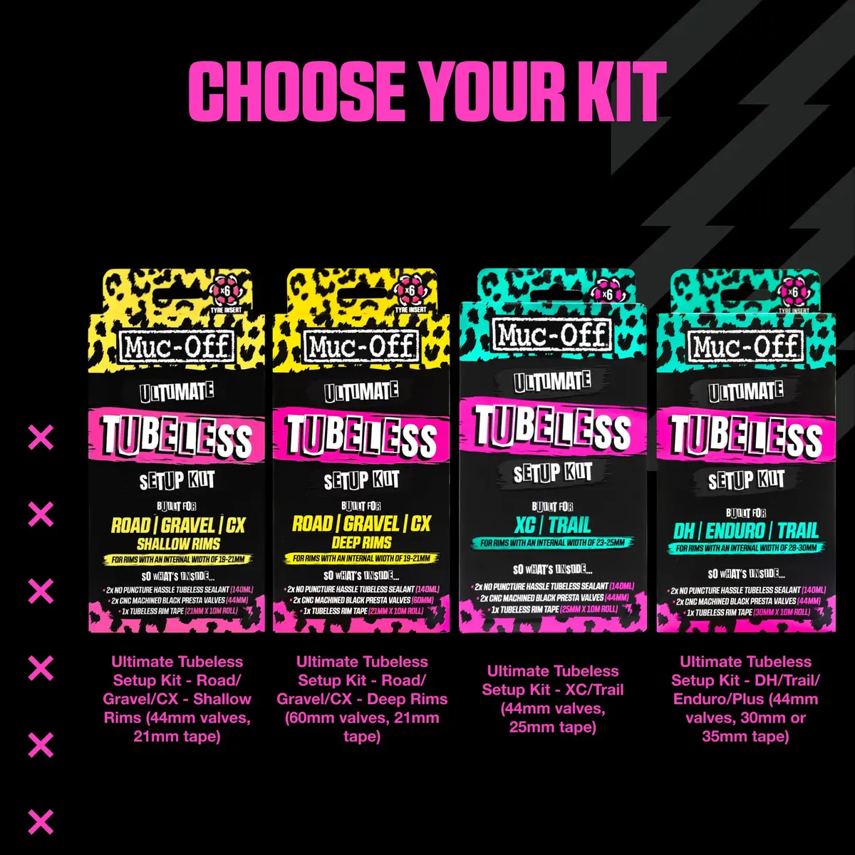 Muc-Off Ultimate Tubeless Setup Kit, Road/Gravel/CX, 60mm | Complete Tubeless Conversion Solution - view 7