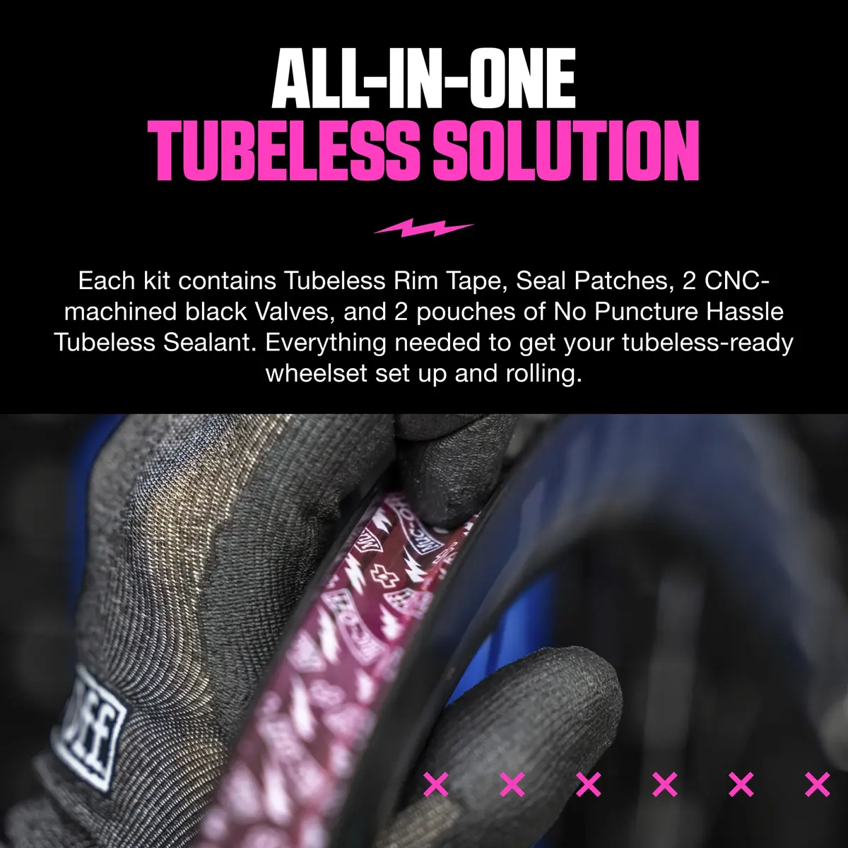 Muc-Off Ultimate Tubeless Setup Kit, Road/Gravel/CX, 60mm | Complete Tubeless Conversion Solution - view 3