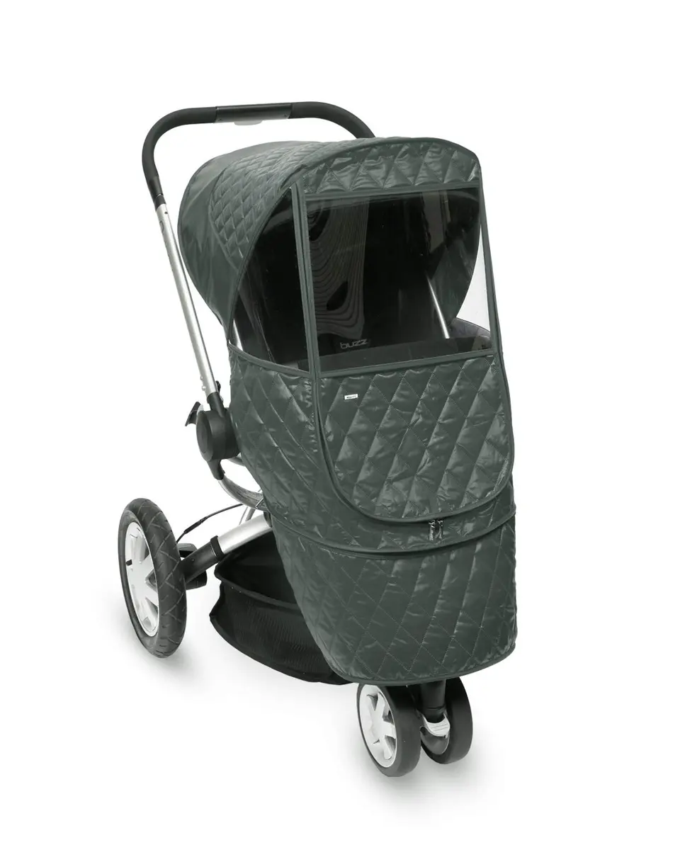 Manito Castle Beta Stroller Weather Shield Khaki Grey | UV & Water Resistant - main product image