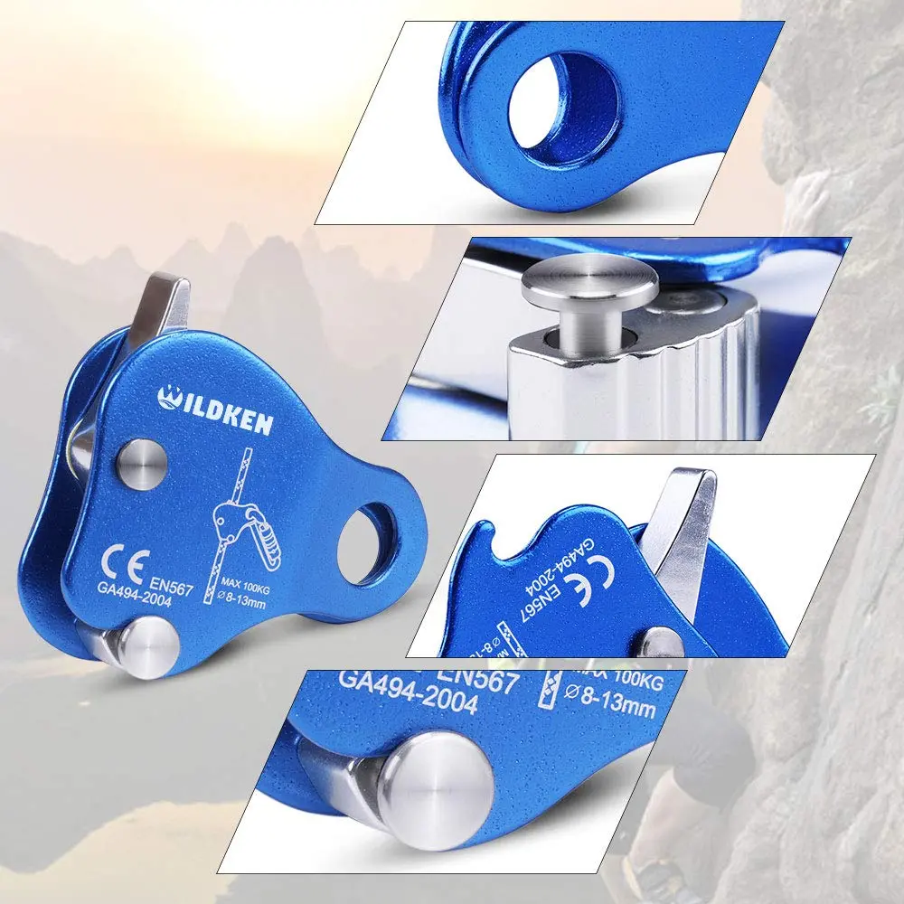 WILDKEN Climbing Ascender Fall Protection Belay Device 7.8cm | Rope Grab for Rock Climbing & Rescue - view 4