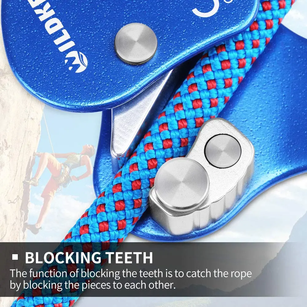 WILDKEN Climbing Ascender Fall Protection Belay Device 7.8cm | Rope Grab for Rock Climbing & Rescue - view 7