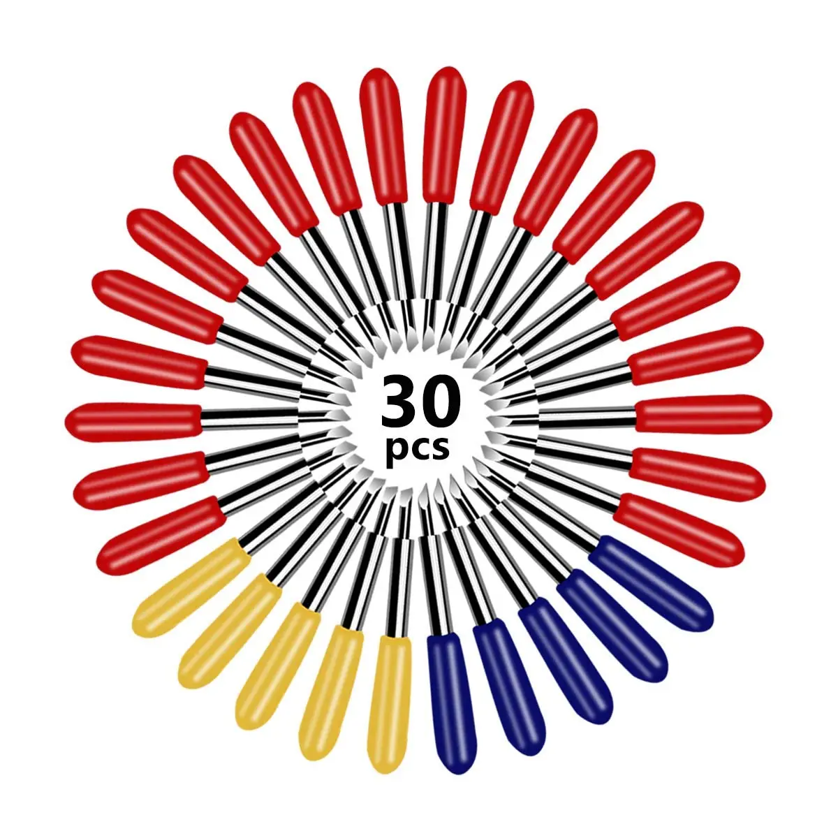 30 Pcs Replacement Blades for Explore Air 2 Blade for Maker Expression Vinyl Cutter Machines Needle for Vinyl 30 Degree 45 Degree 60 Degree Cutting Plotter Blades - view 4