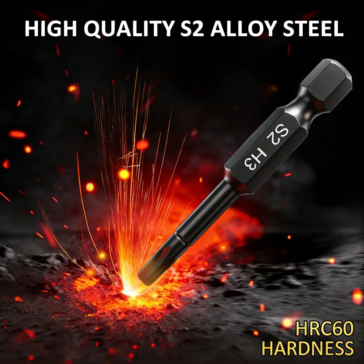 PTSLKHN Hex Head Allen Wrench Drill Bit Set 20pc (10 Metric, 10 SAE) | 1/4" Quick Release Shank Magnetic Hex Bits - view 3