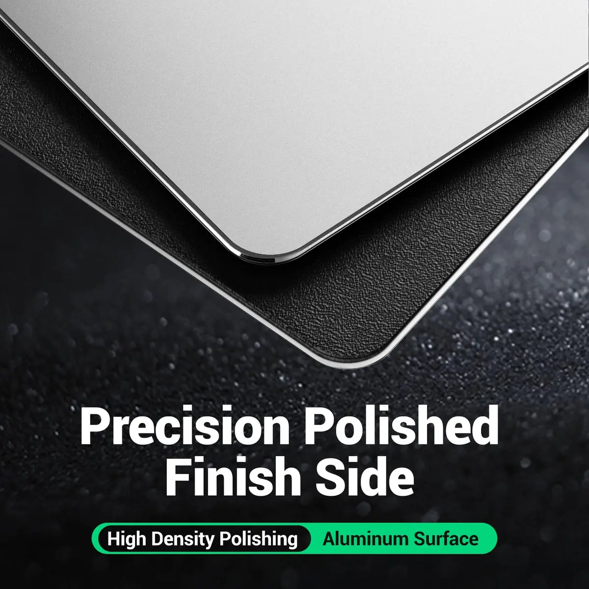 HONKID Metal Aluminum Mouse Pad for Magic Mouse 9.45 x 7.87 Inch Silver | Precise Control & Durable Aluminum - view 2