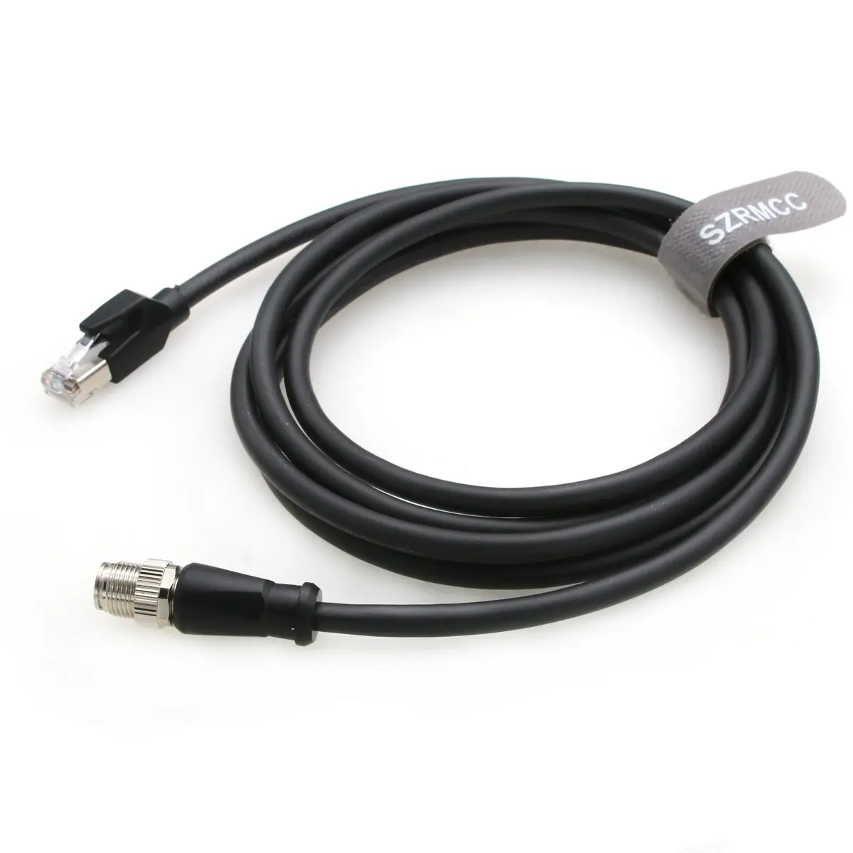 SZRMCC M12 8 Pin X-Code to RJ45 Ethernet Cable 5m (16.4ft) | Industrial Gigabit Shielded Waterproof Network Cable - view 5