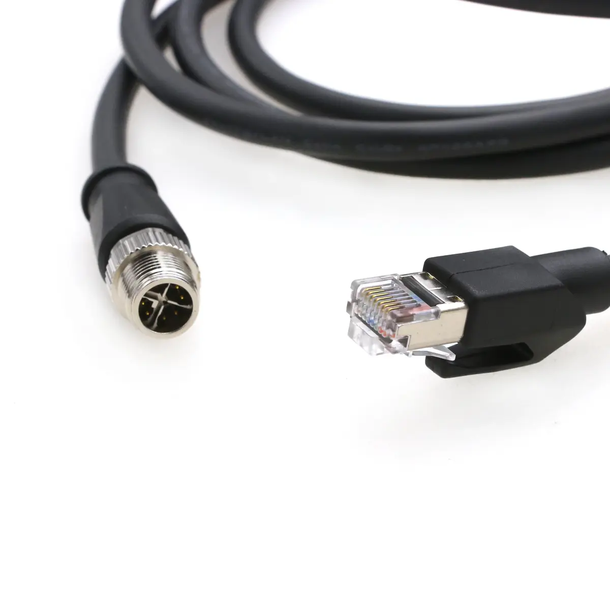 SZRMCC M12 8 Pin X-Code to RJ45 Ethernet Cable 5m (16.4ft) | Industrial Gigabit Shielded Waterproof Network Cable - view 3