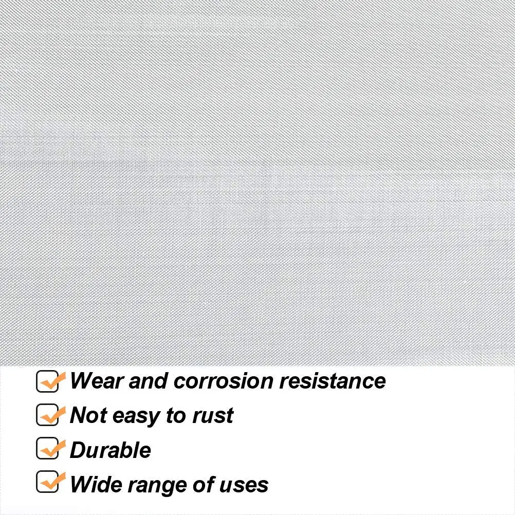 TIMESETL 304 Stainless Steel Woven Mesh 80 Mesh | Filter Screen Sheet for Filtration (70-120 chars) - view 3