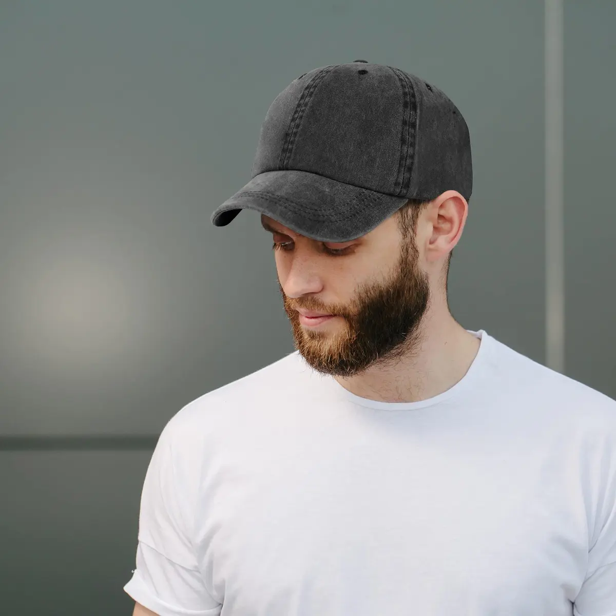 Trendy Apparel Shop Oversize XXL Pigment Dyed Washed Cotton Baseball Cap - Pink - 65cm - view 5
