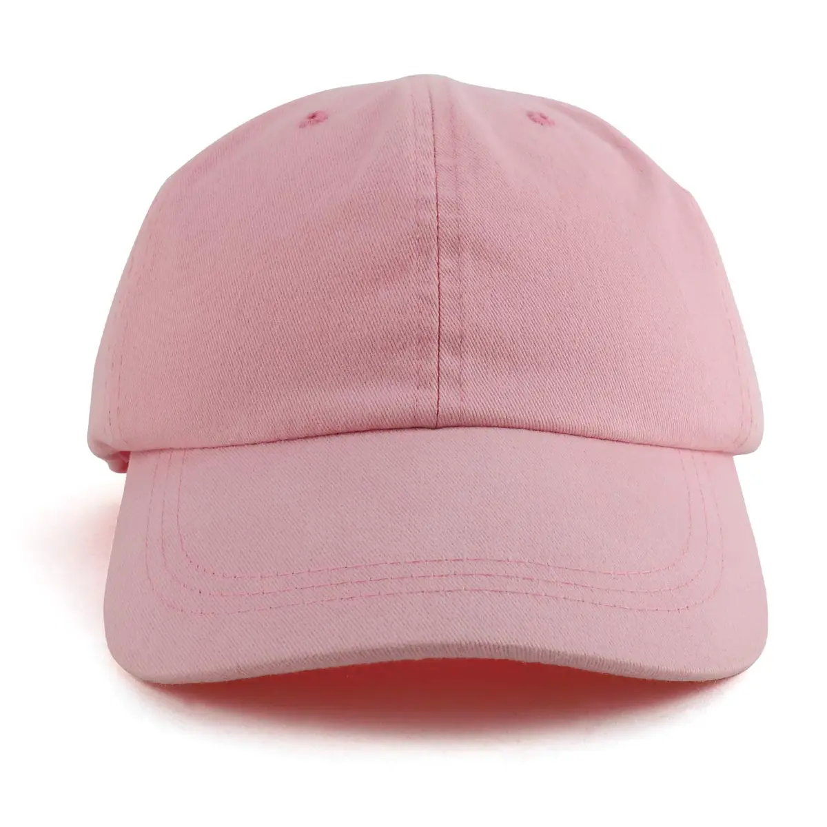 Trendy Apparel Shop Oversize XXL Pigment Dyed Washed Cotton Baseball Cap - Pink - 65cm - view 2