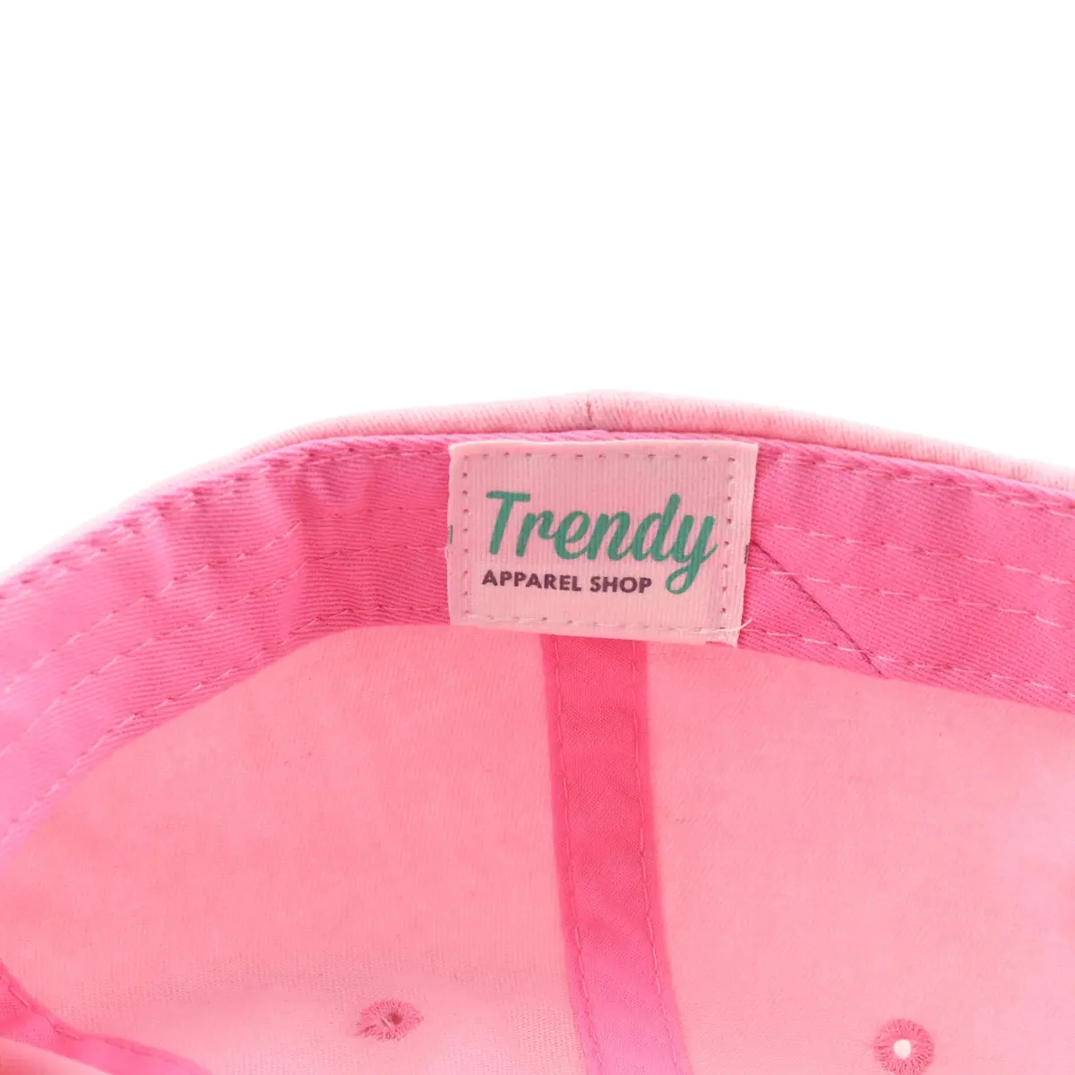 Trendy Apparel Shop Oversize XXL Pigment Dyed Washed Cotton Baseball Cap - Pink - 65cm - view 4